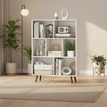 Costway 7/8/10/10 Cube 31.5/39.5/47/55 Bookcase with 4/5 Metal Legs 2 Anti-tip Devices Display Cabinet Rack