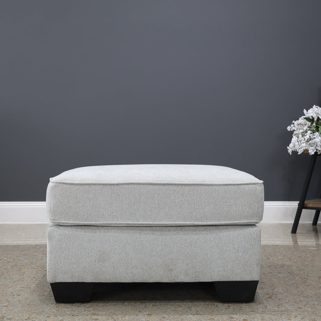 Victoria Ottoman - Light Grey