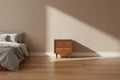 Lifestorey Maxwell 2 Drawer Mid-Century Modern Nightstand Natural Cane/Blonde Oak