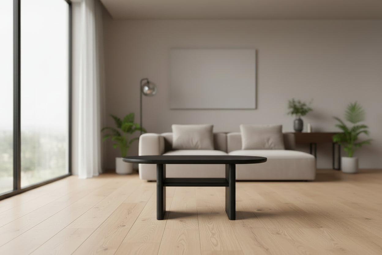 Storied Home Firwood Coffee Table Black