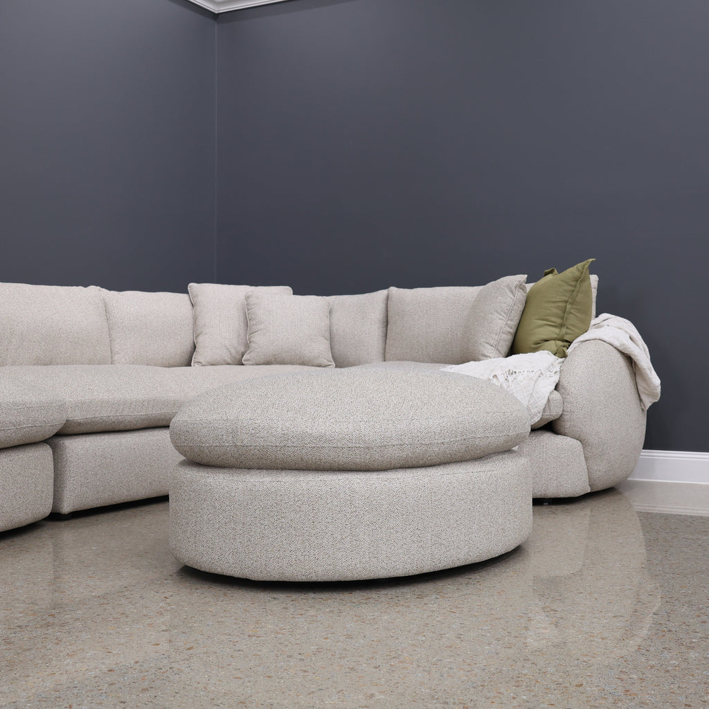 Richmond Oversized Accent Ottoman - Oatmeal