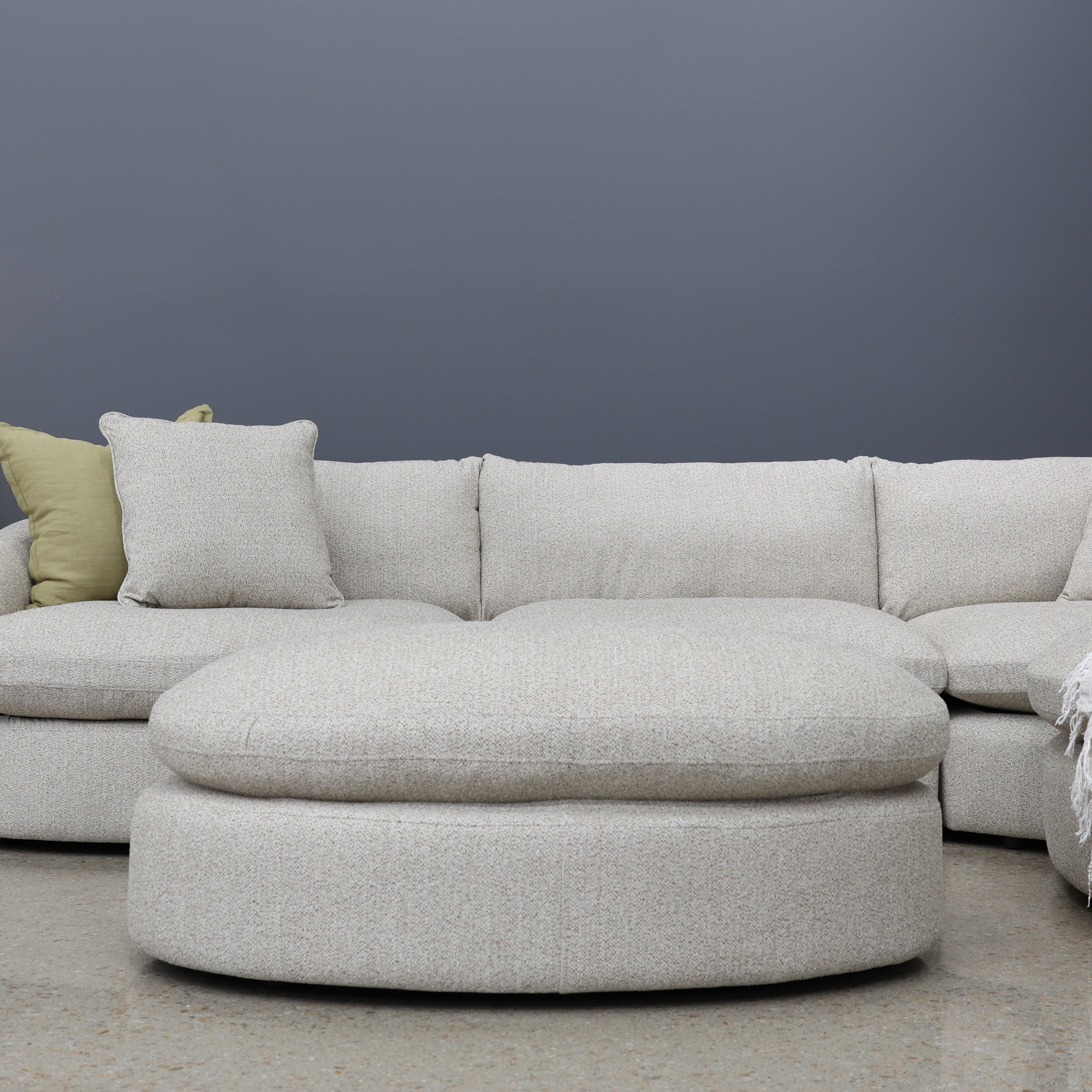 Richmond Oversized Accent Ottoman - Oatmeal