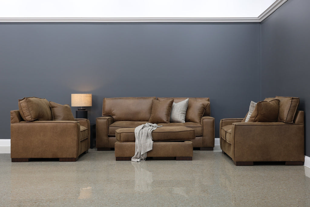 Gembrook Ottoman w/ Storage - Tan Leather Air