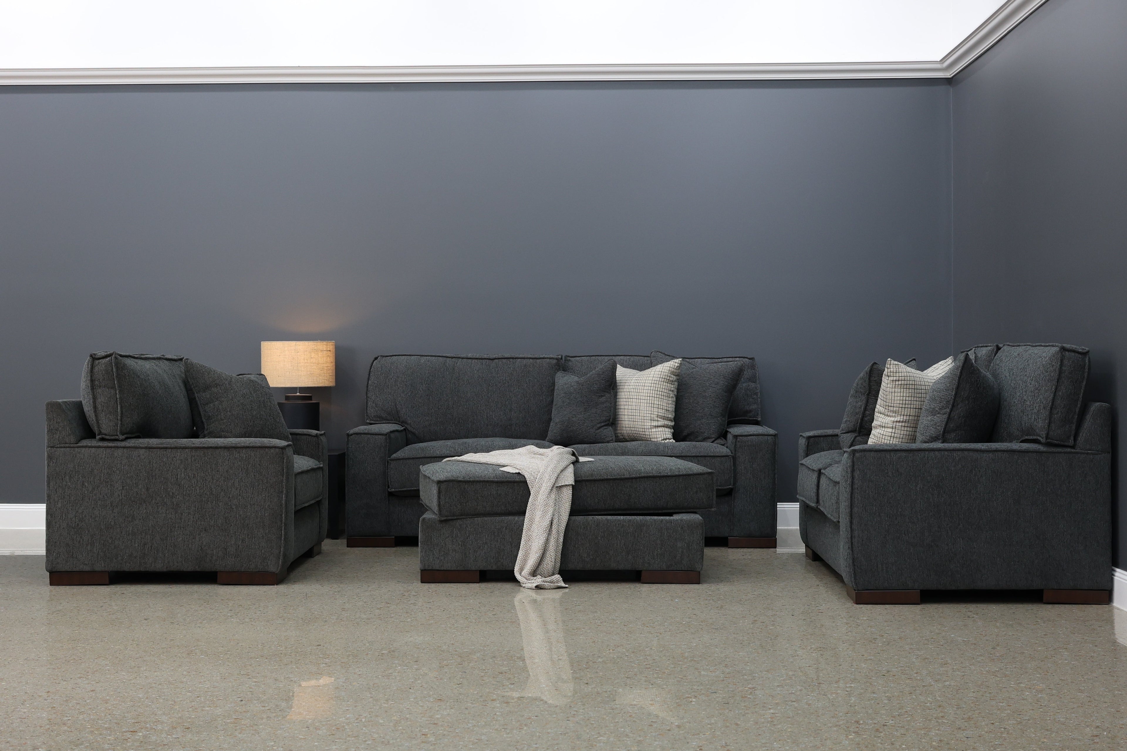 Gembrook Ottoman w/ Storage - Dark Grey