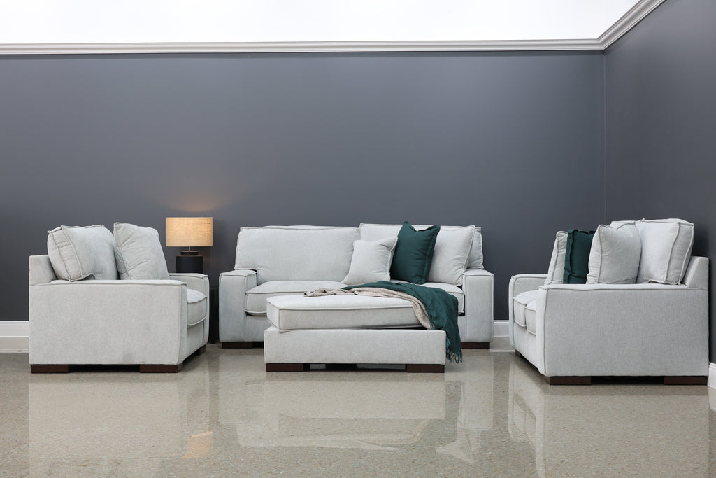 Gembrook Ottoman w/ Storage - Light Grey