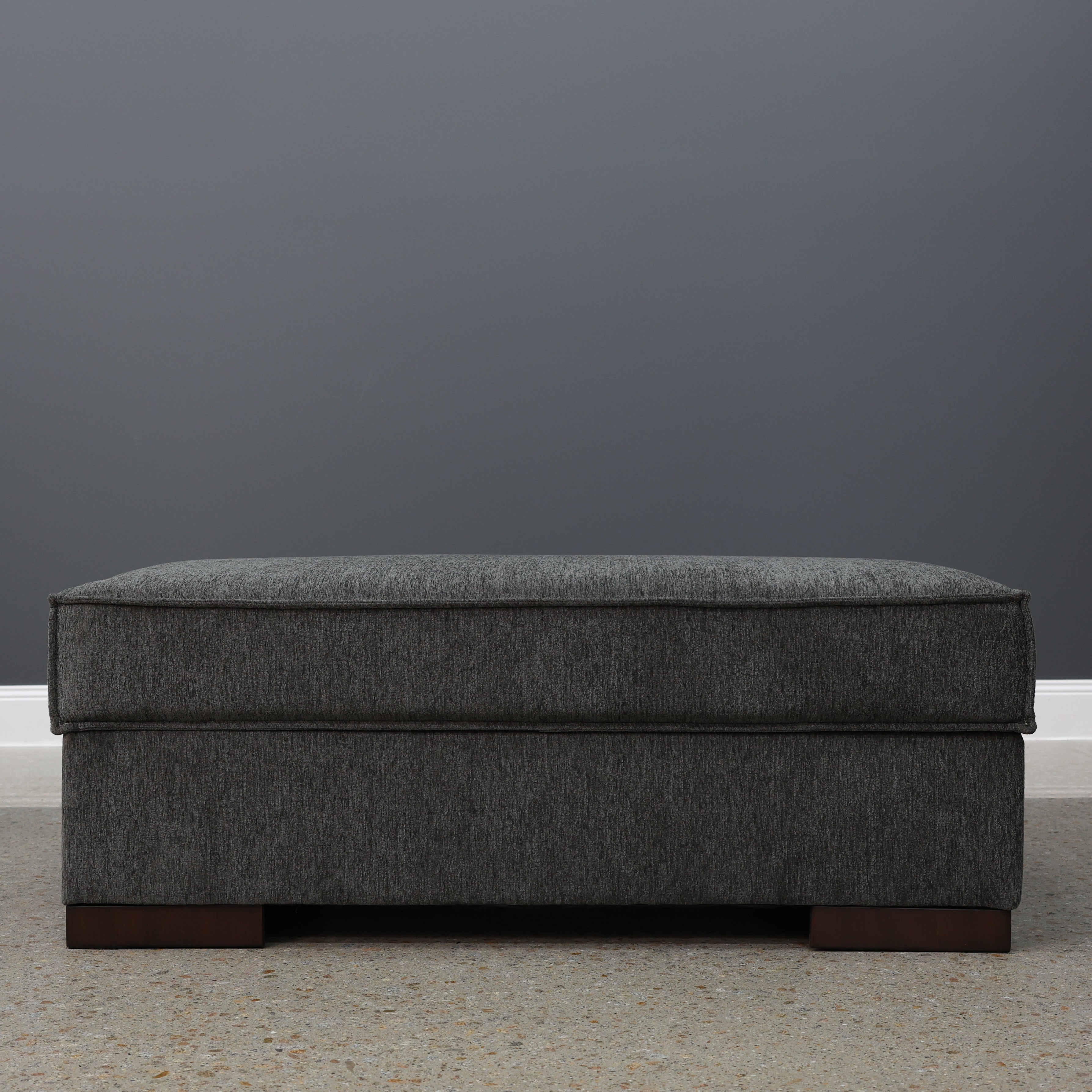 Gembrook Ottoman w/ Storage - Dark Grey