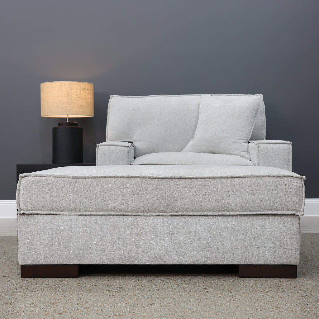 Gembrook Ottoman w/ Storage - Light Grey