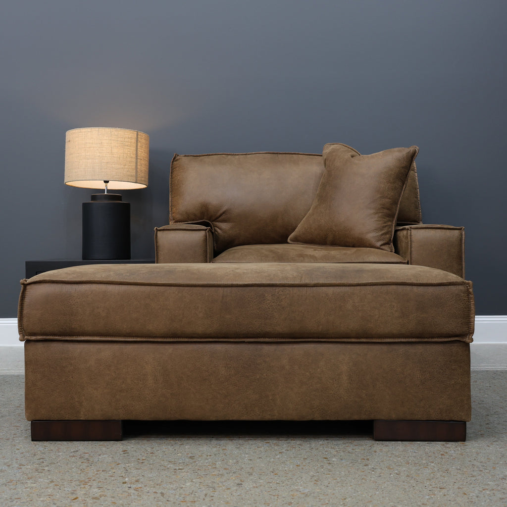 Gembrook Ottoman w/ Storage - Tan Leather Air