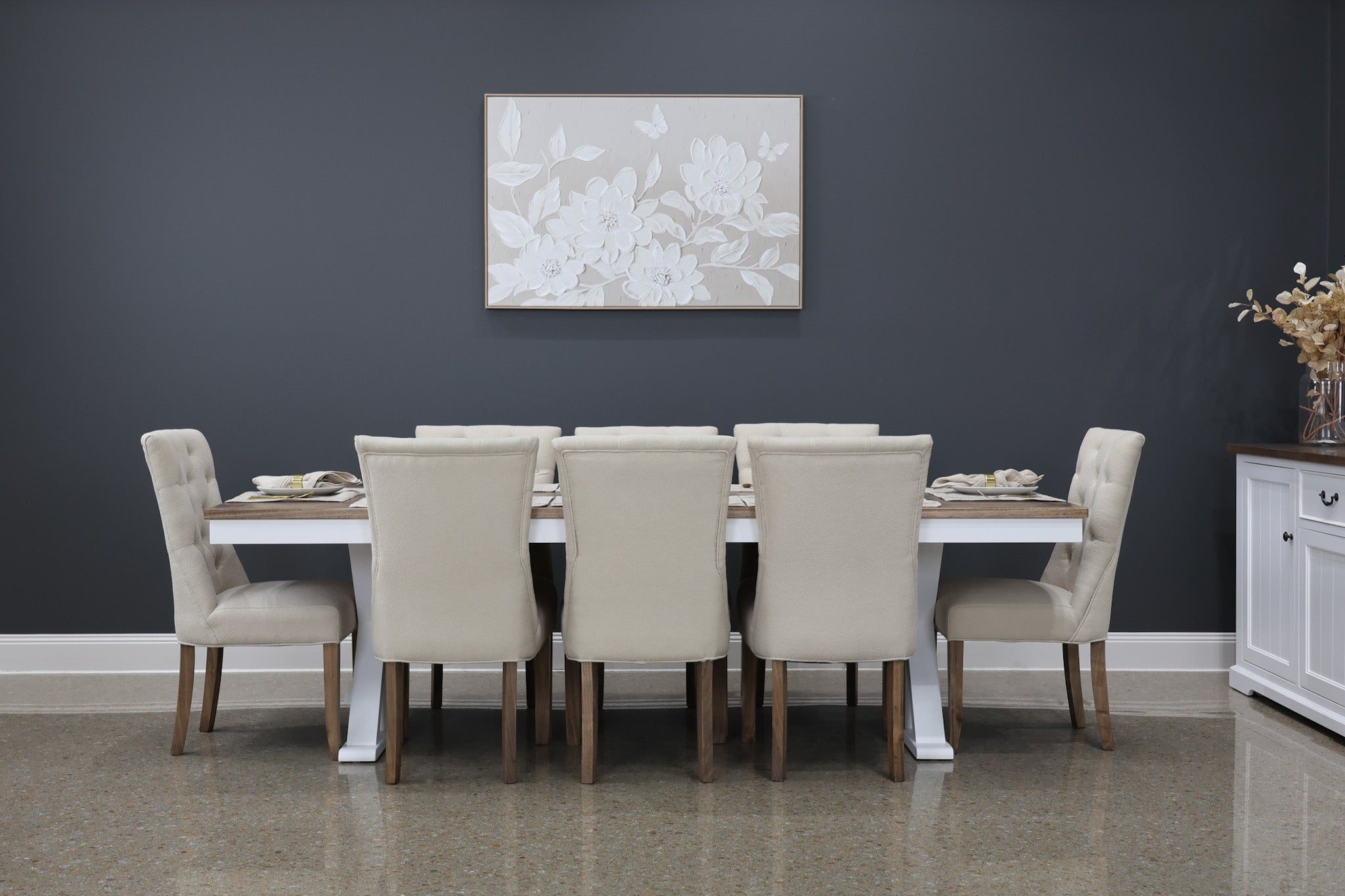 Shellharbour Dining Chair - Linen Fabric
