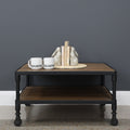 Elliot Square Coffee Table on Wheels