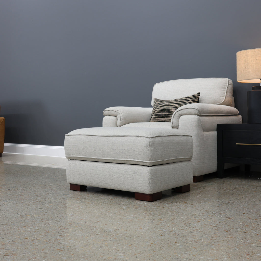 Rostrevor Ottoman With Storage - Natural