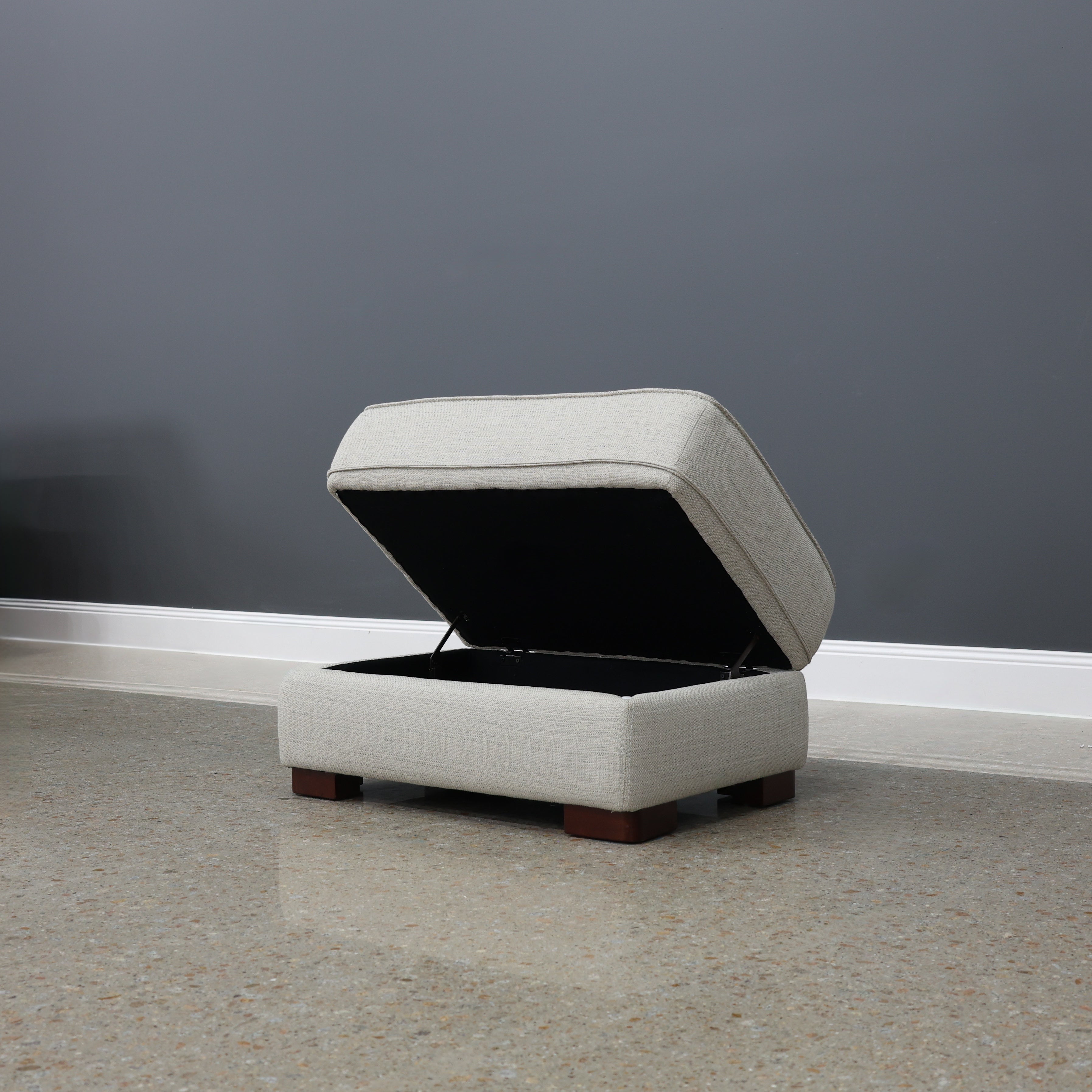 Rostrevor Ottoman With Storage - Natural