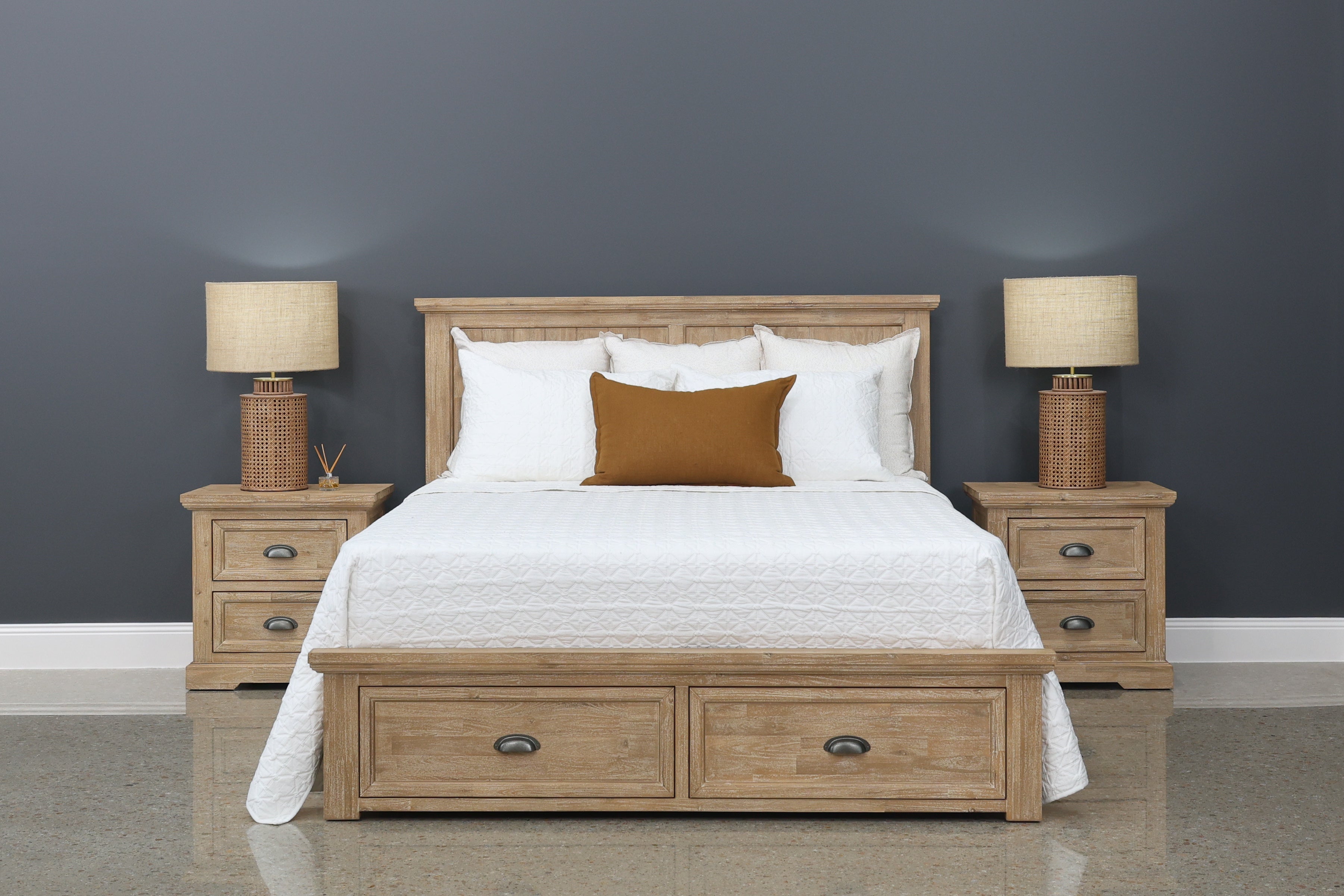 Provedore Natural Bedside Table