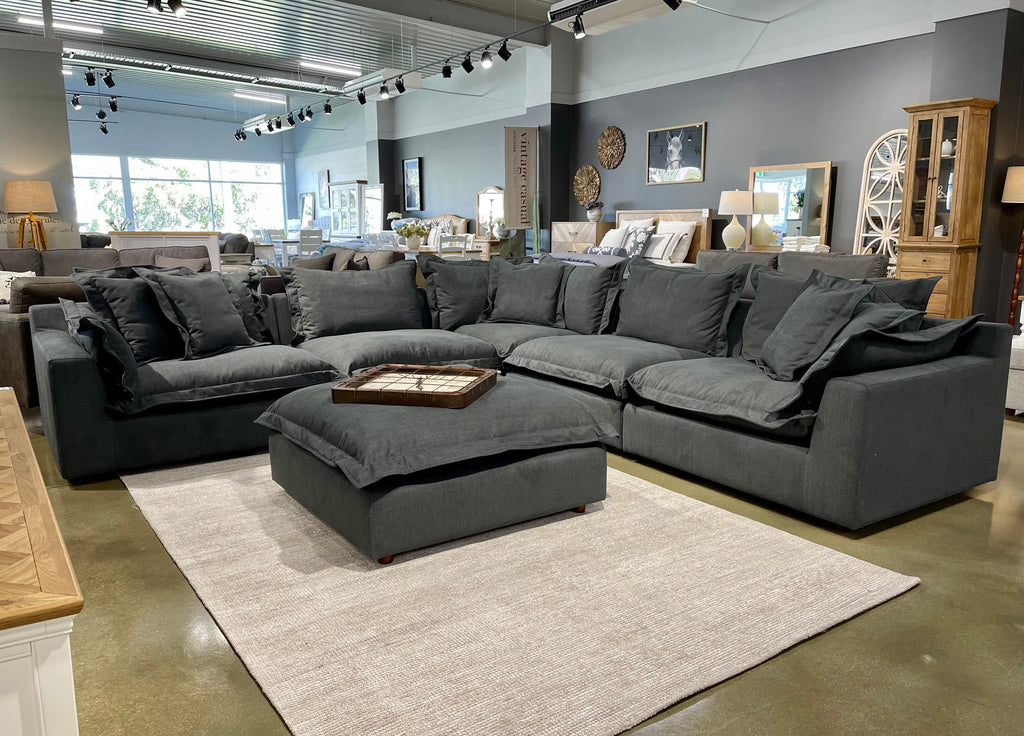 Beechworth Ottoman - Storm
