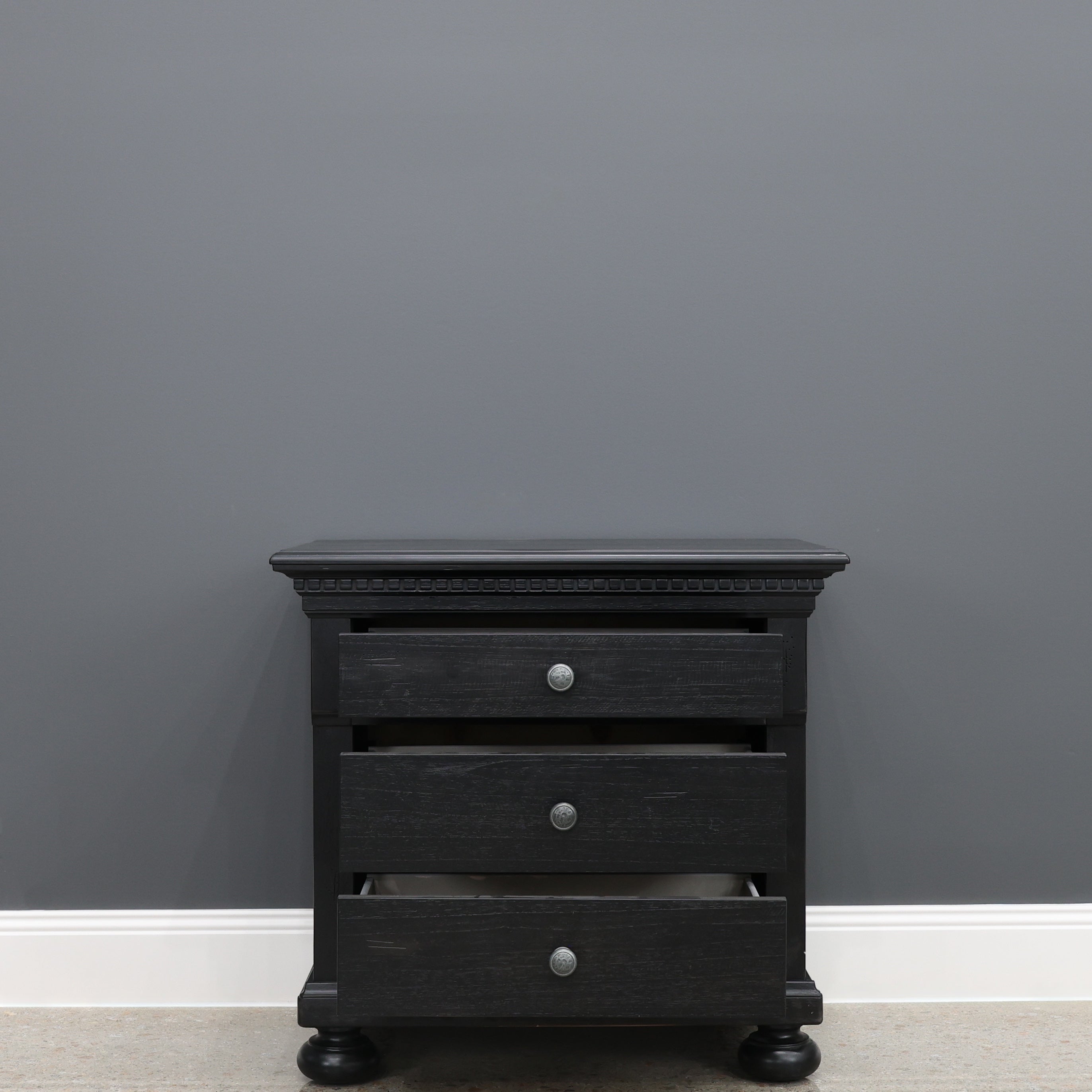 Adelaide Bedside Table - Black