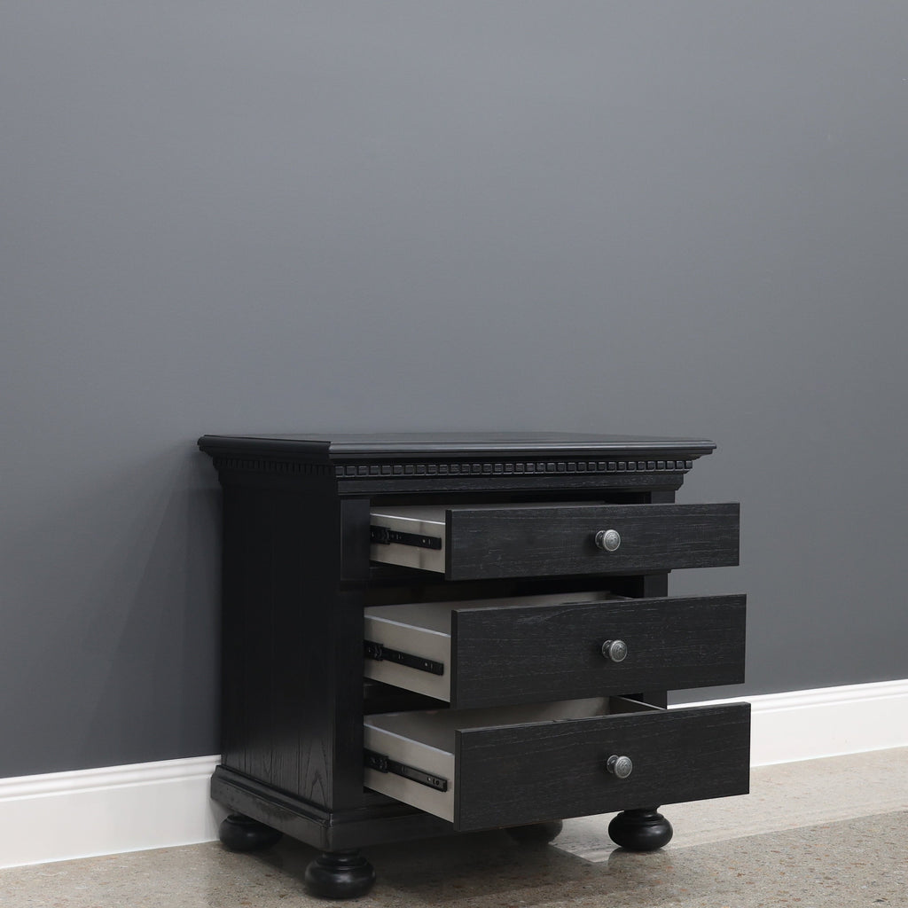 Adelaide Bedside Table - Black