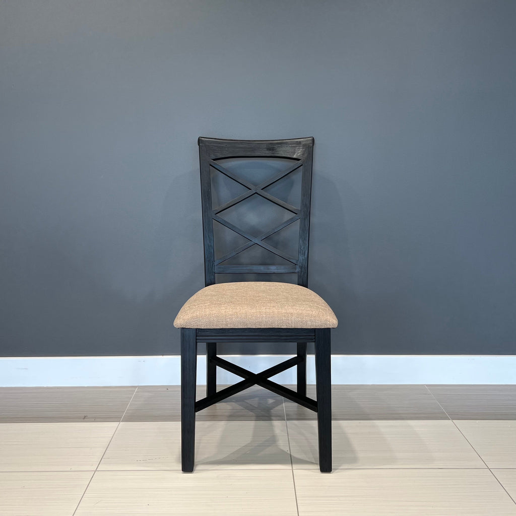Provedore Black Dining Chair - Bali Fabric