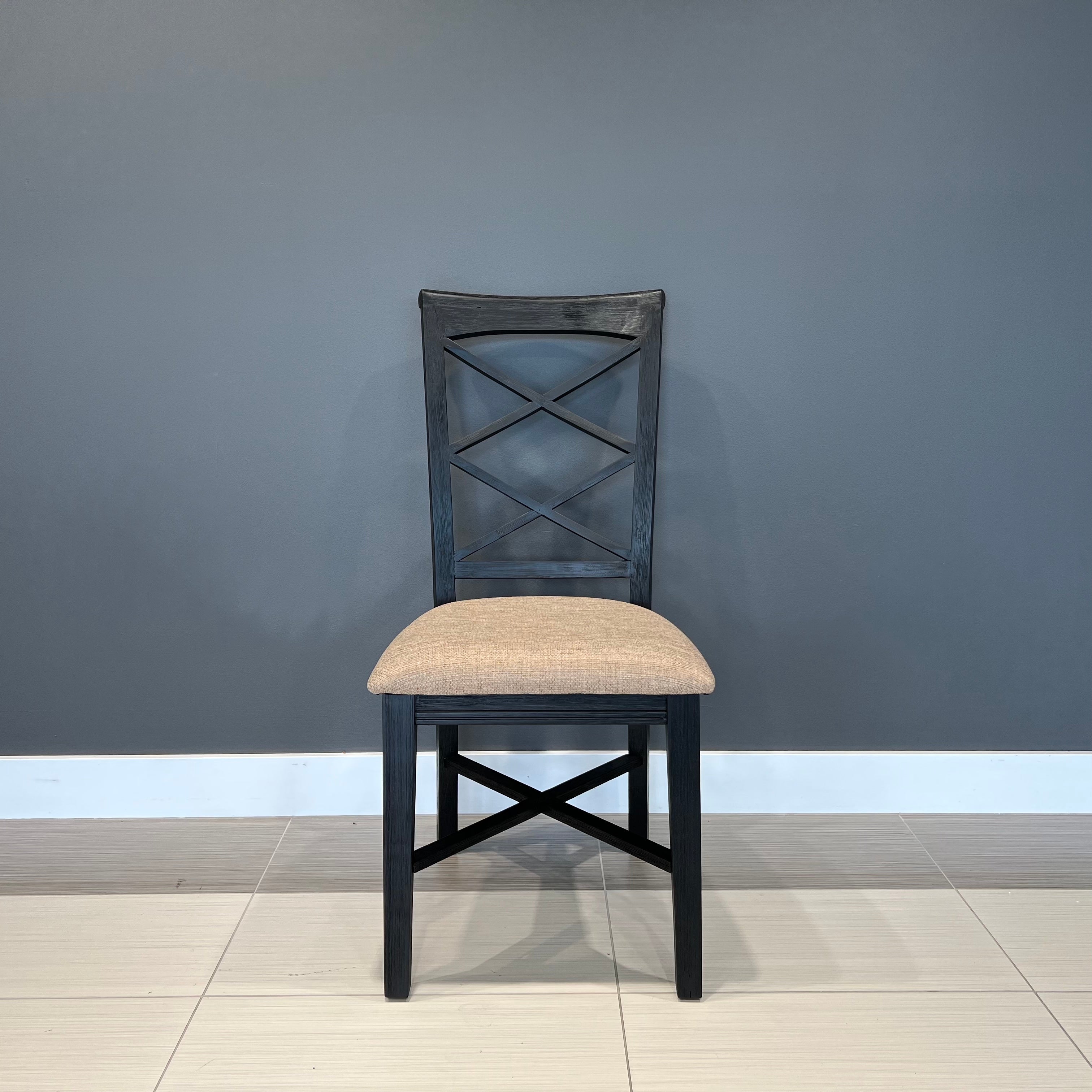 Provedore Black Dining Chair - Bali Fabric
