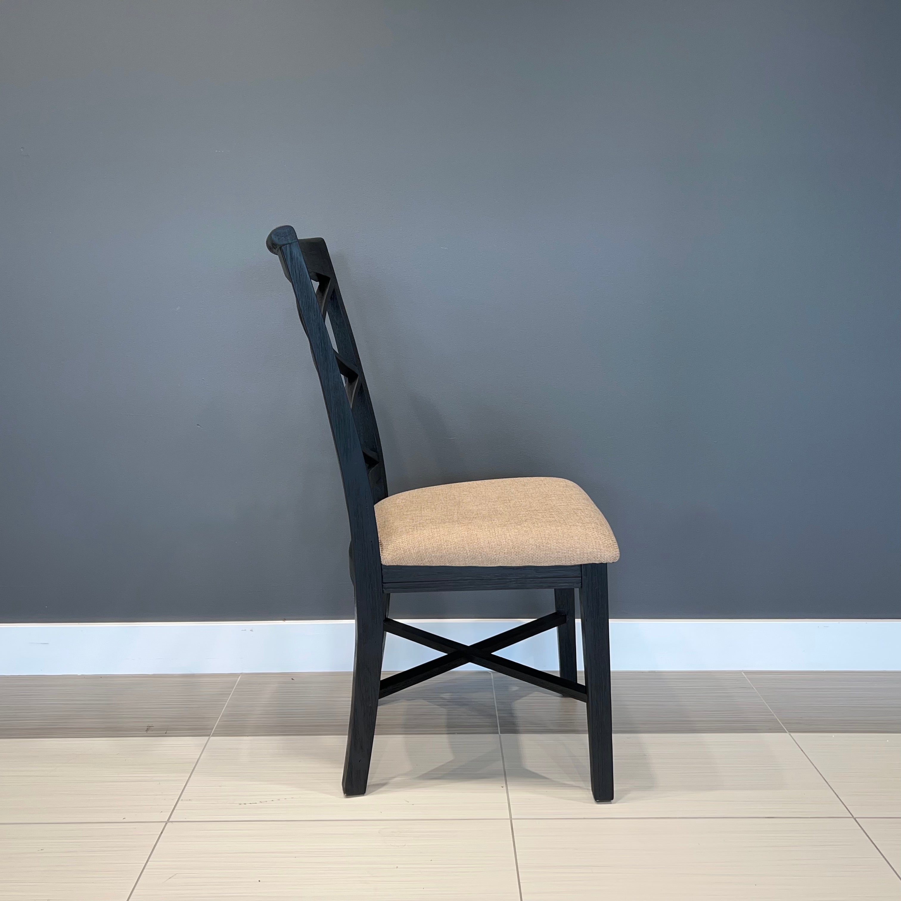 Provedore Black Dining Chair - Bali Fabric