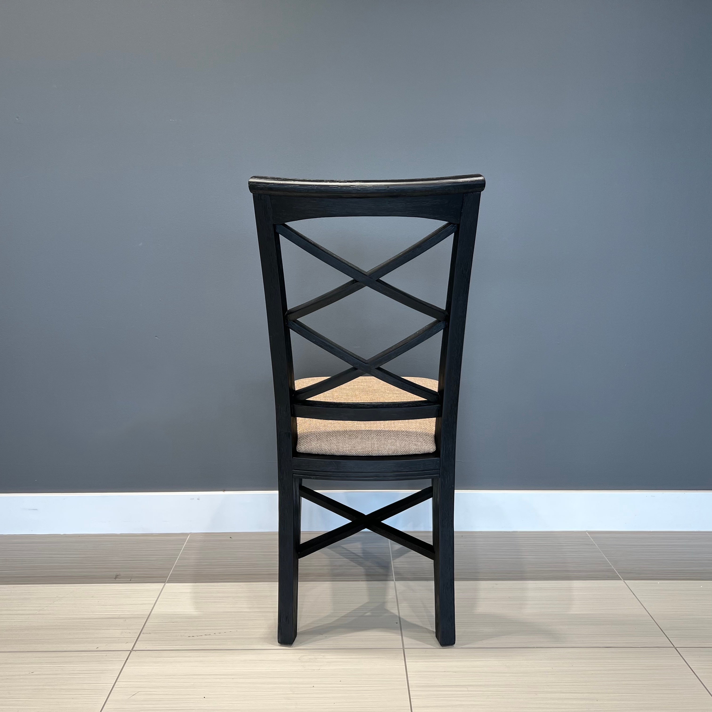 Provedore Black Dining Chair - Bali Fabric