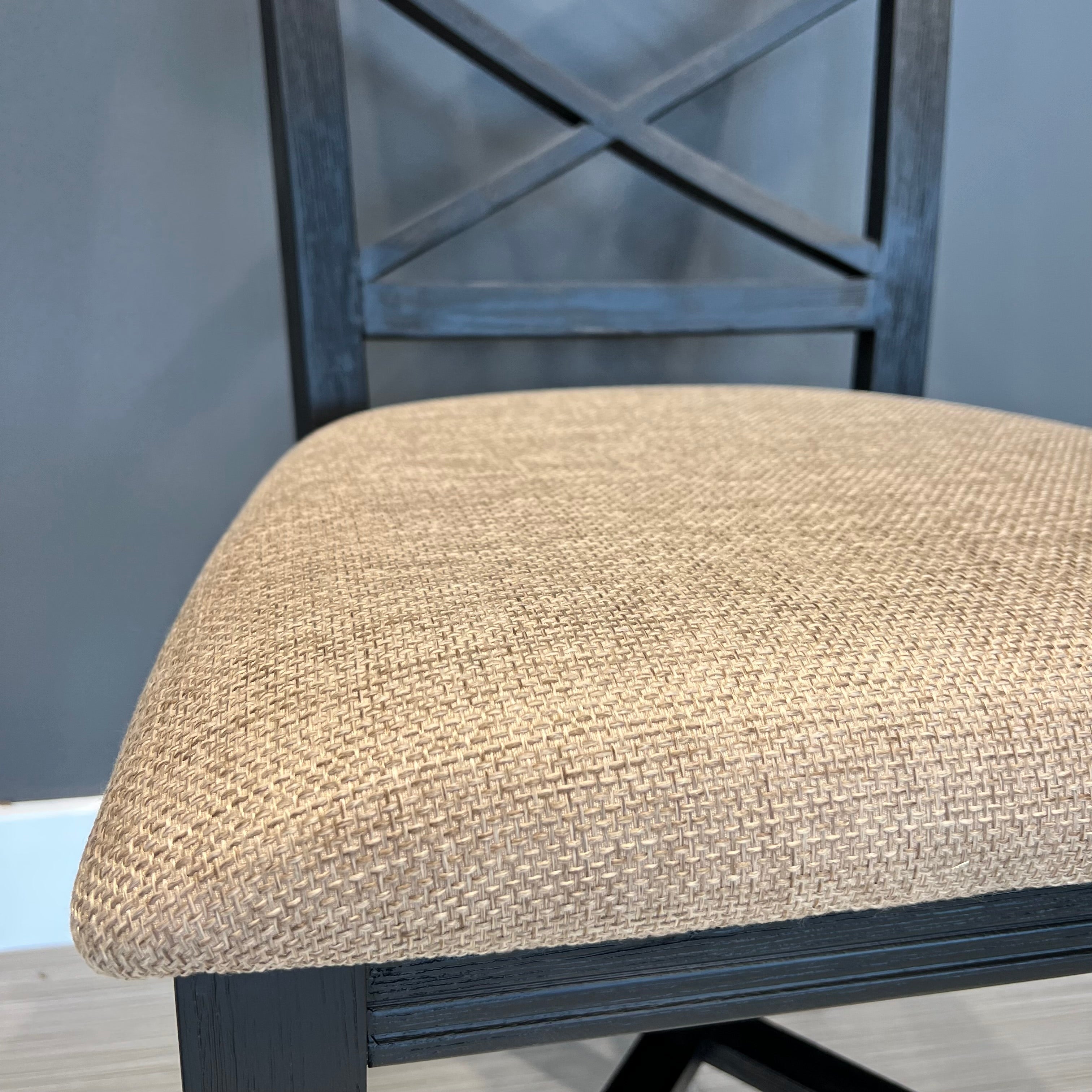 Provedore Black Dining Chair - Bali Fabric