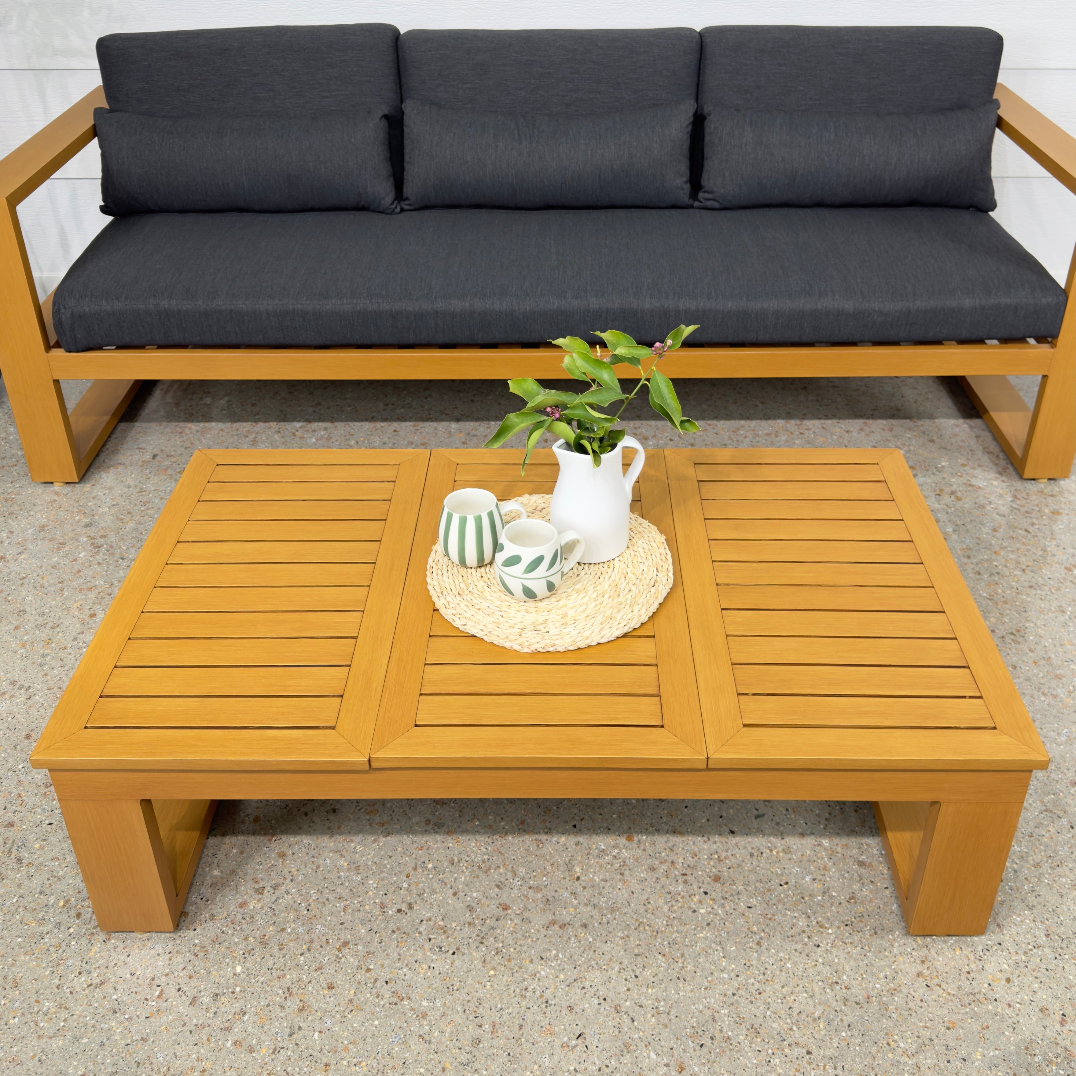 Mildura Outdoor Coffee Table - Teak Look