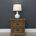 Macedon Bedside Table w/ 2 Drawers