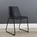 Amy Stackable Dining Chair - Black