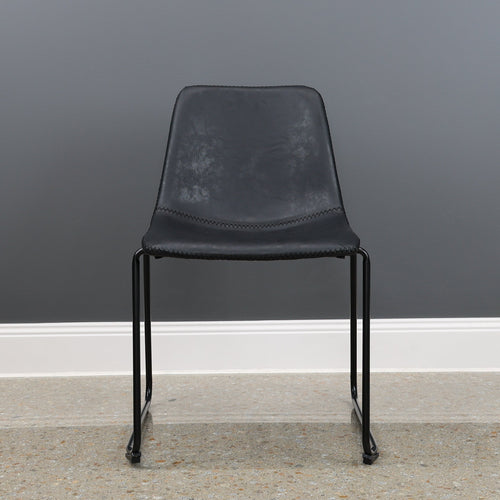 Amy Stackable Dining Chair - Black