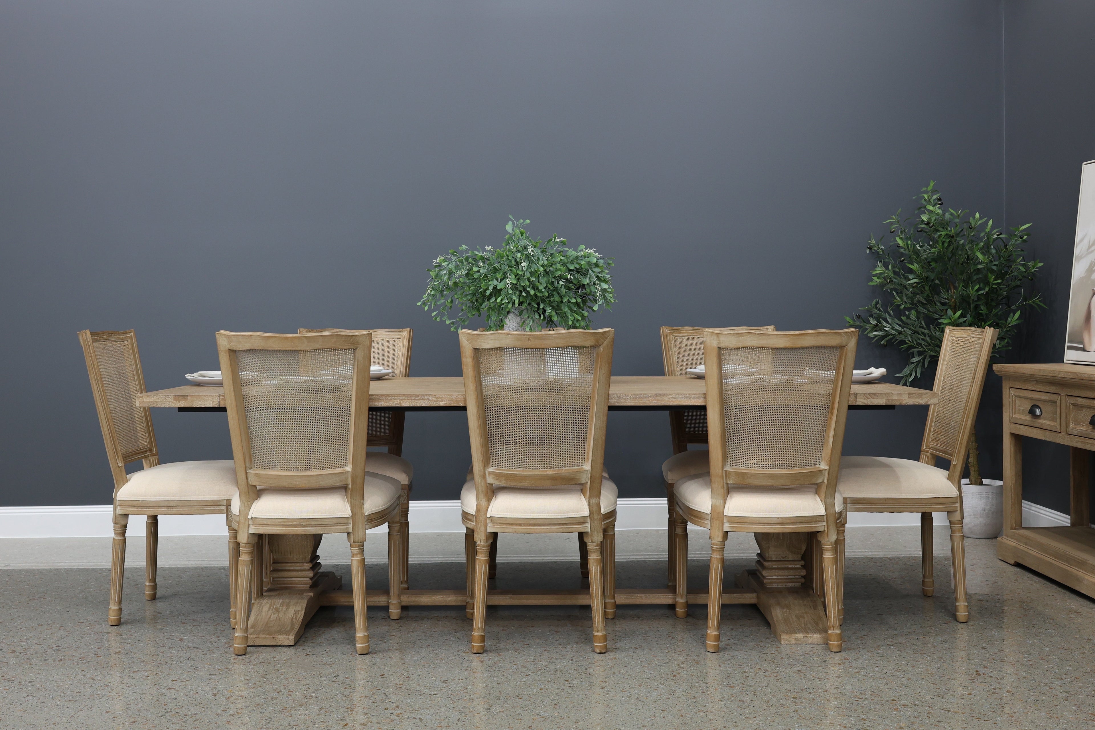 Provincial Chair w/ Rattan Back