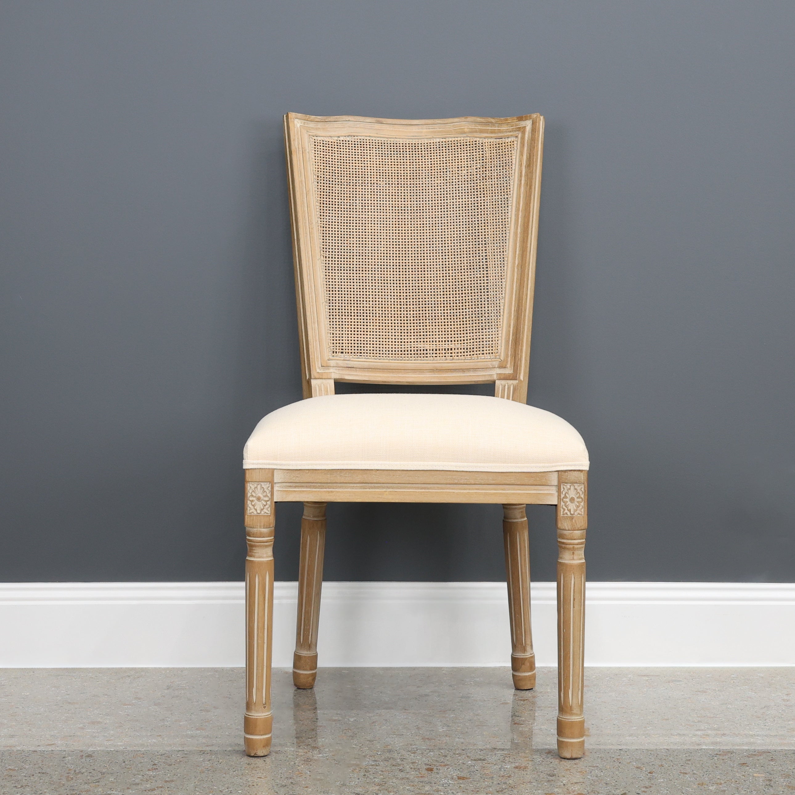 Provincial Chair w/ Rattan Back