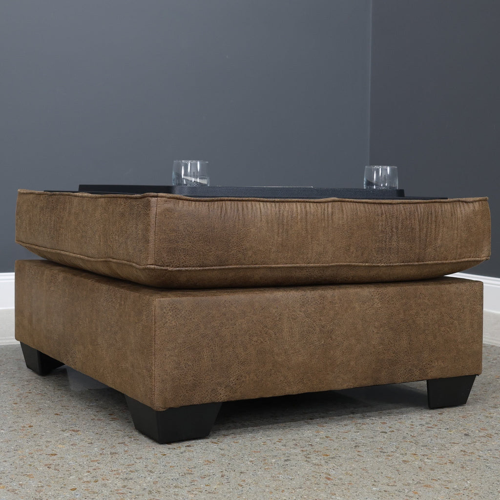 Norwood Ottoman w/ Storage - Tan Leather Air