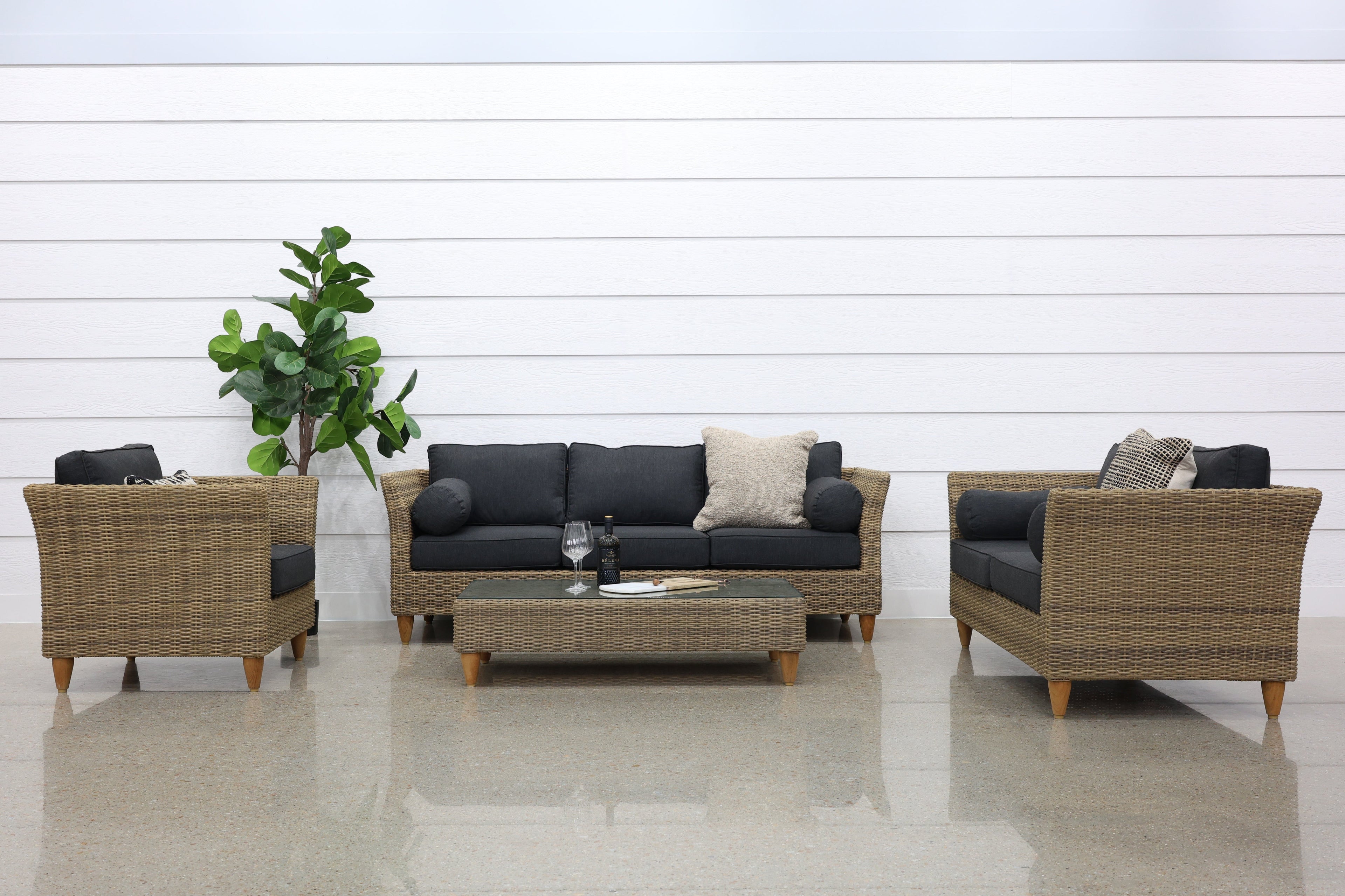 Portsea Outdoor Coffee Table - Brushed Wheat