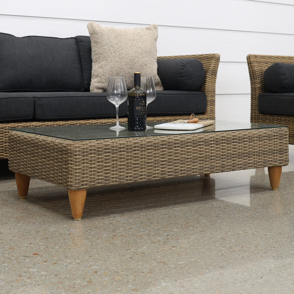 Portsea Outdoor Coffee Table - Brushed Wheat