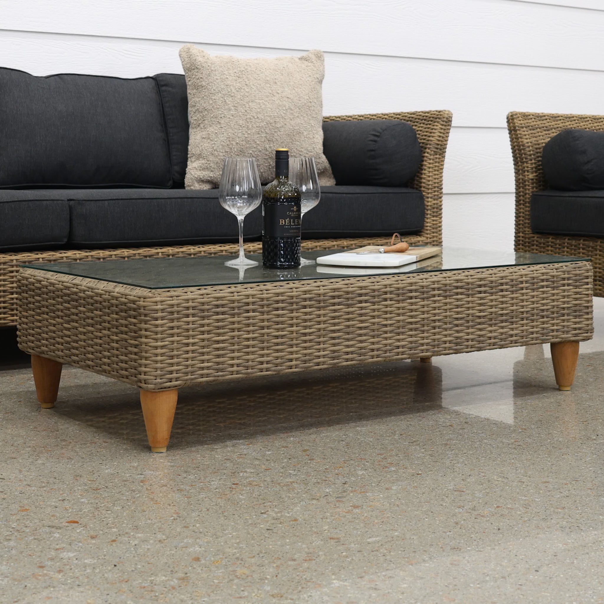 Portsea Outdoor Coffee Table - Brushed Wheat
