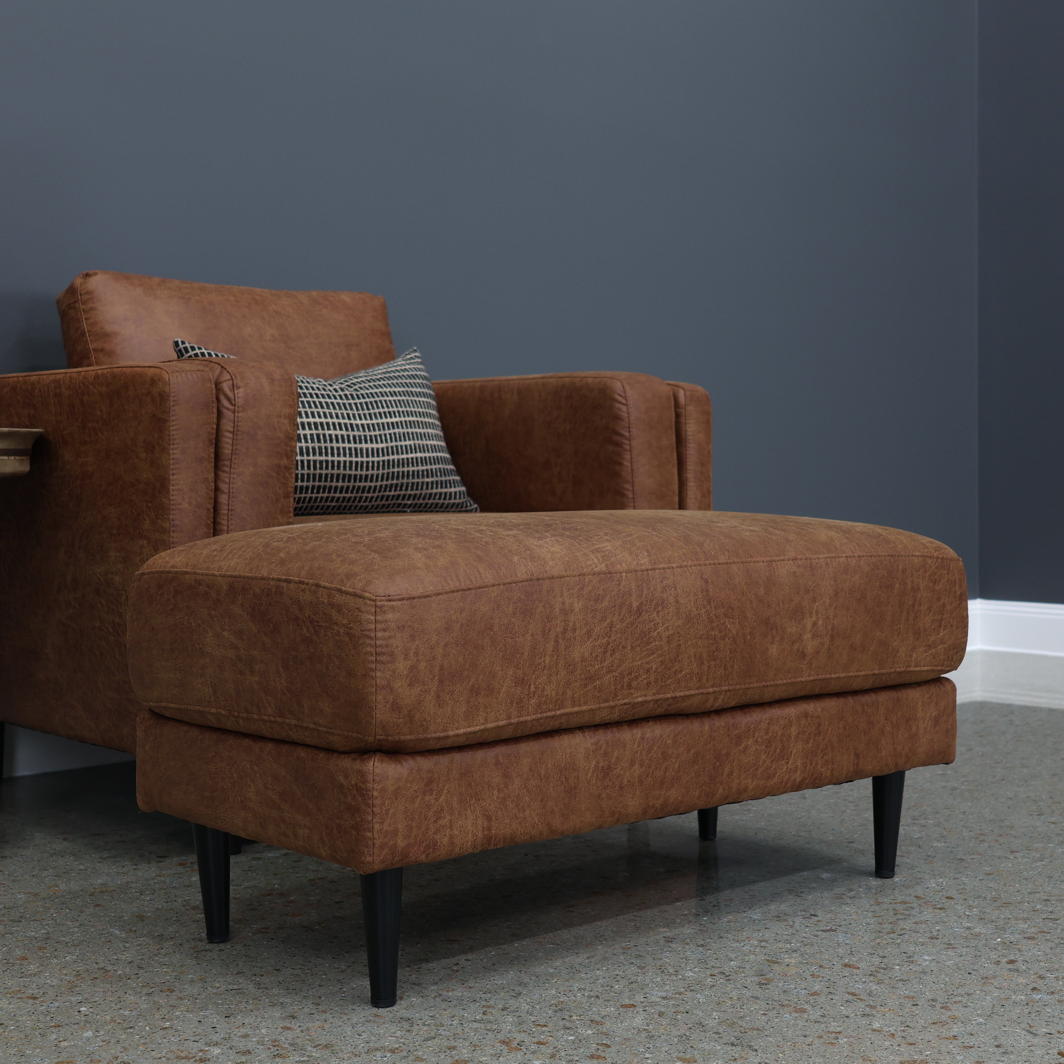 Canberra Ottoman - Highland Buff