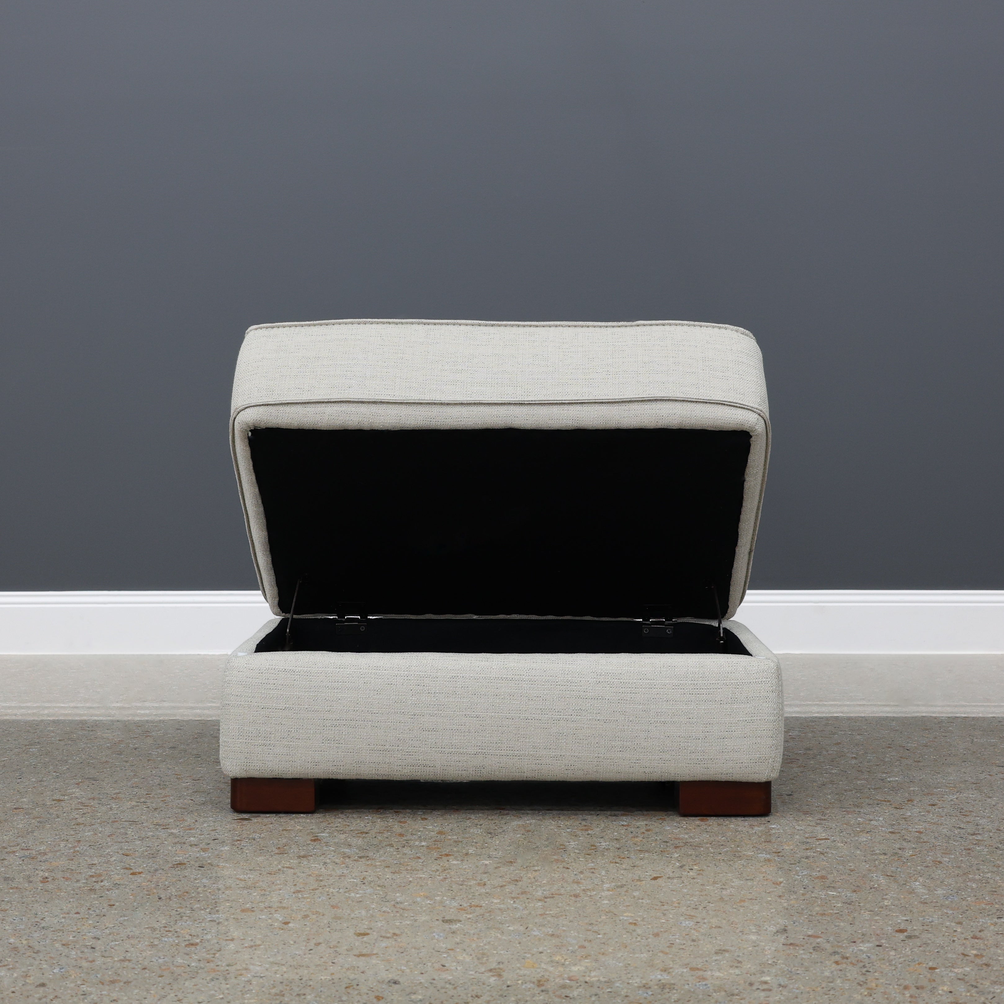 Rostrevor Ottoman With Storage - Natural