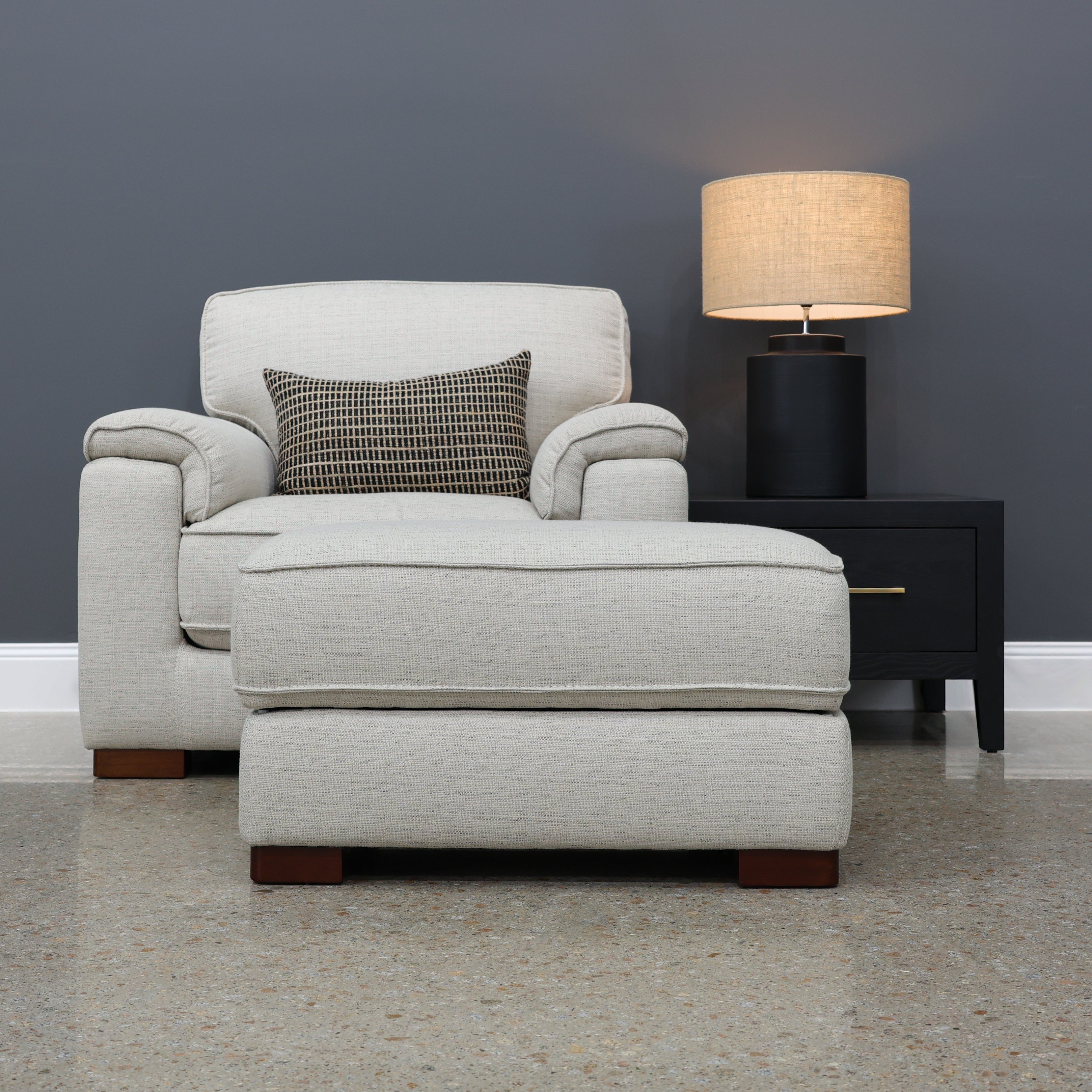 Rostrevor Ottoman With Storage - Natural