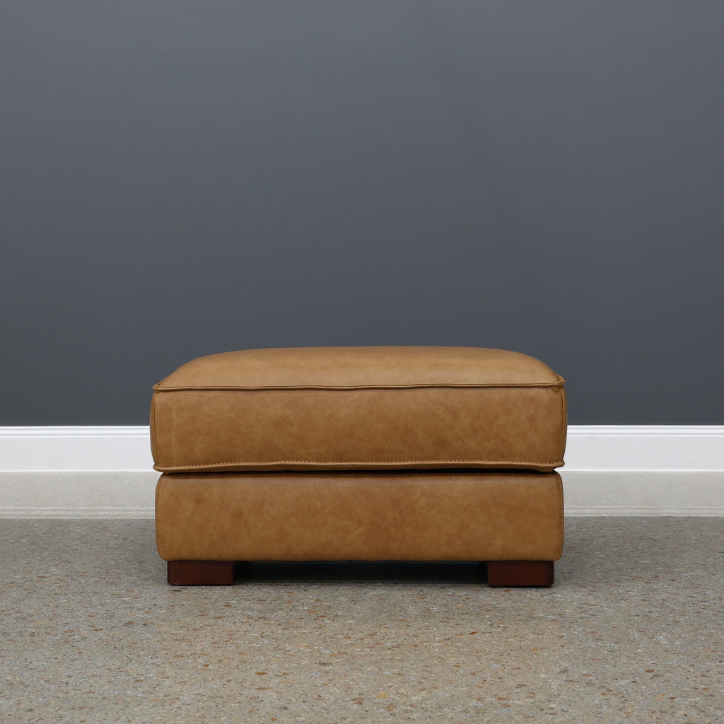 Rostrevor Ottoman With Storage - Tan Leather