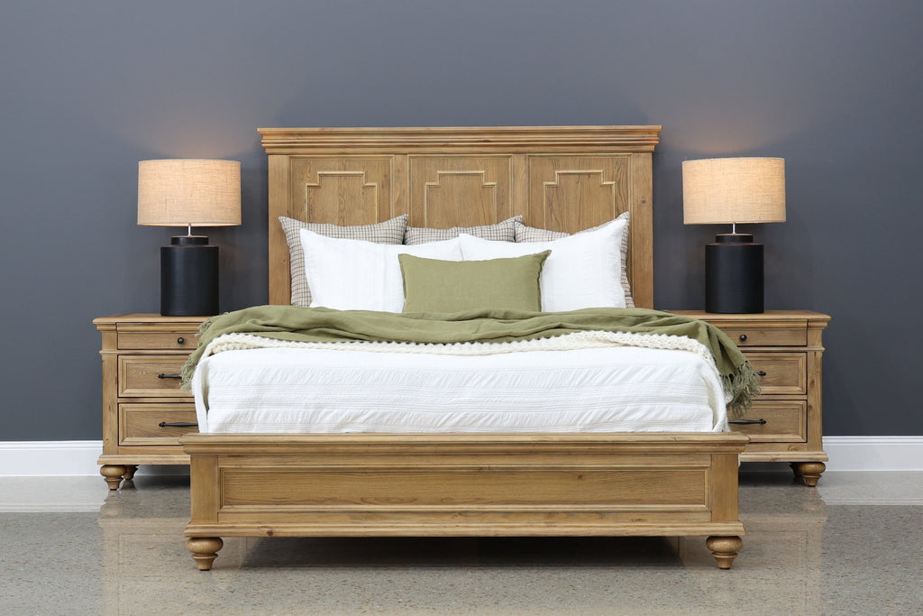 Melton Bedside Table - Golden Rustic Oak