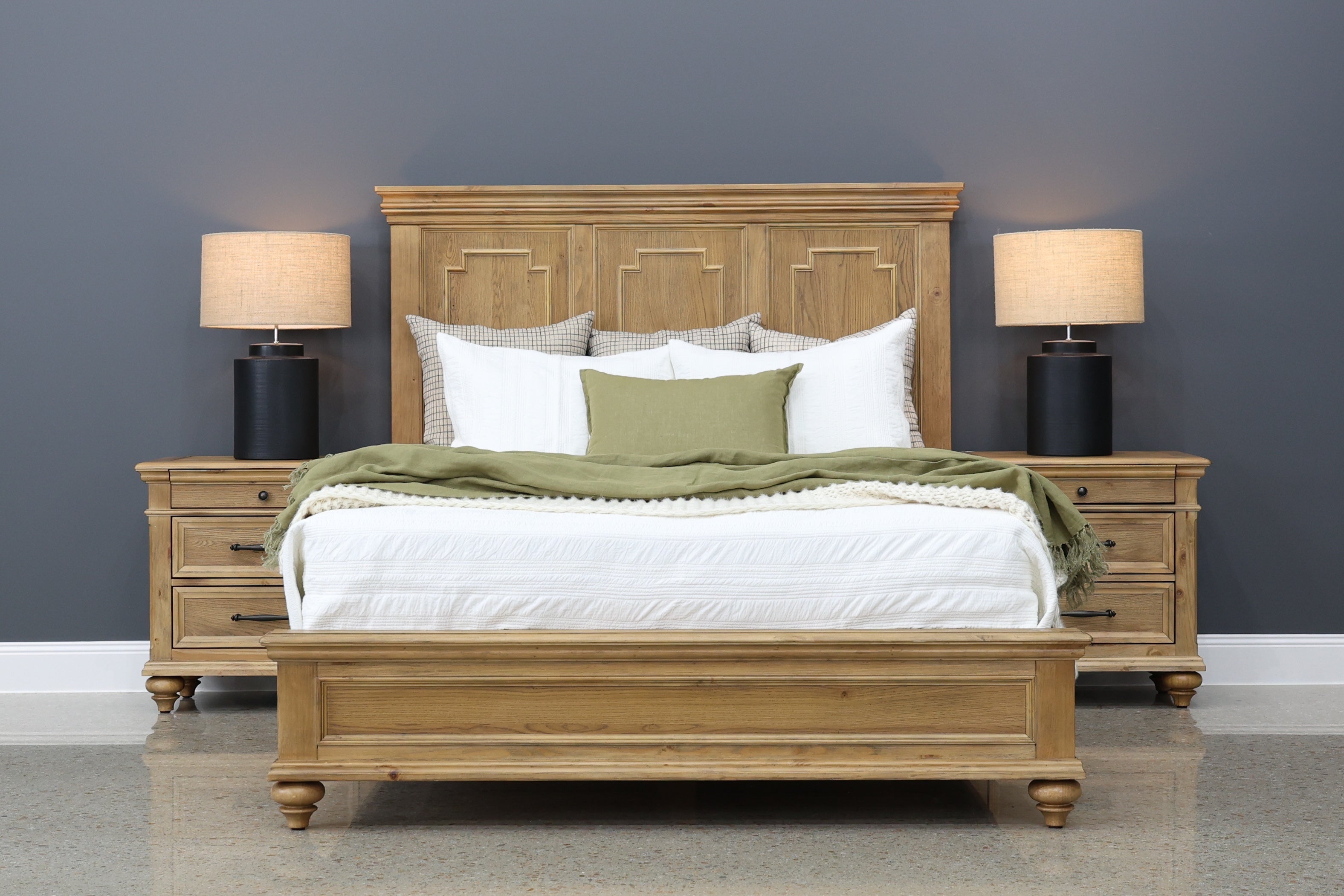 Melton Bedside Table - Golden Rustic Oak