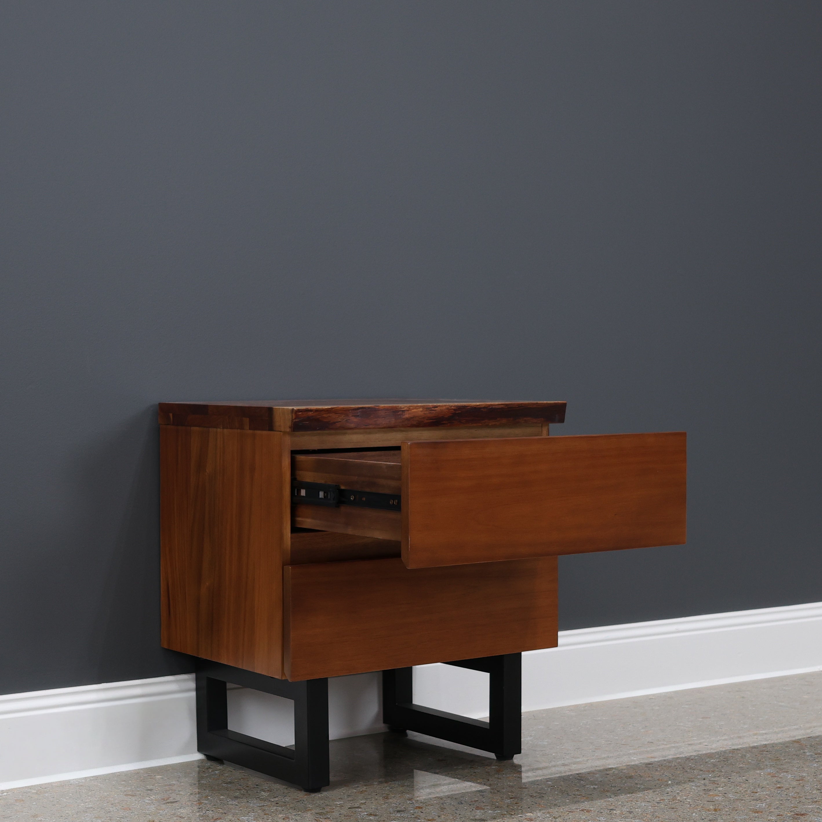 Dark Valley Bedside Table