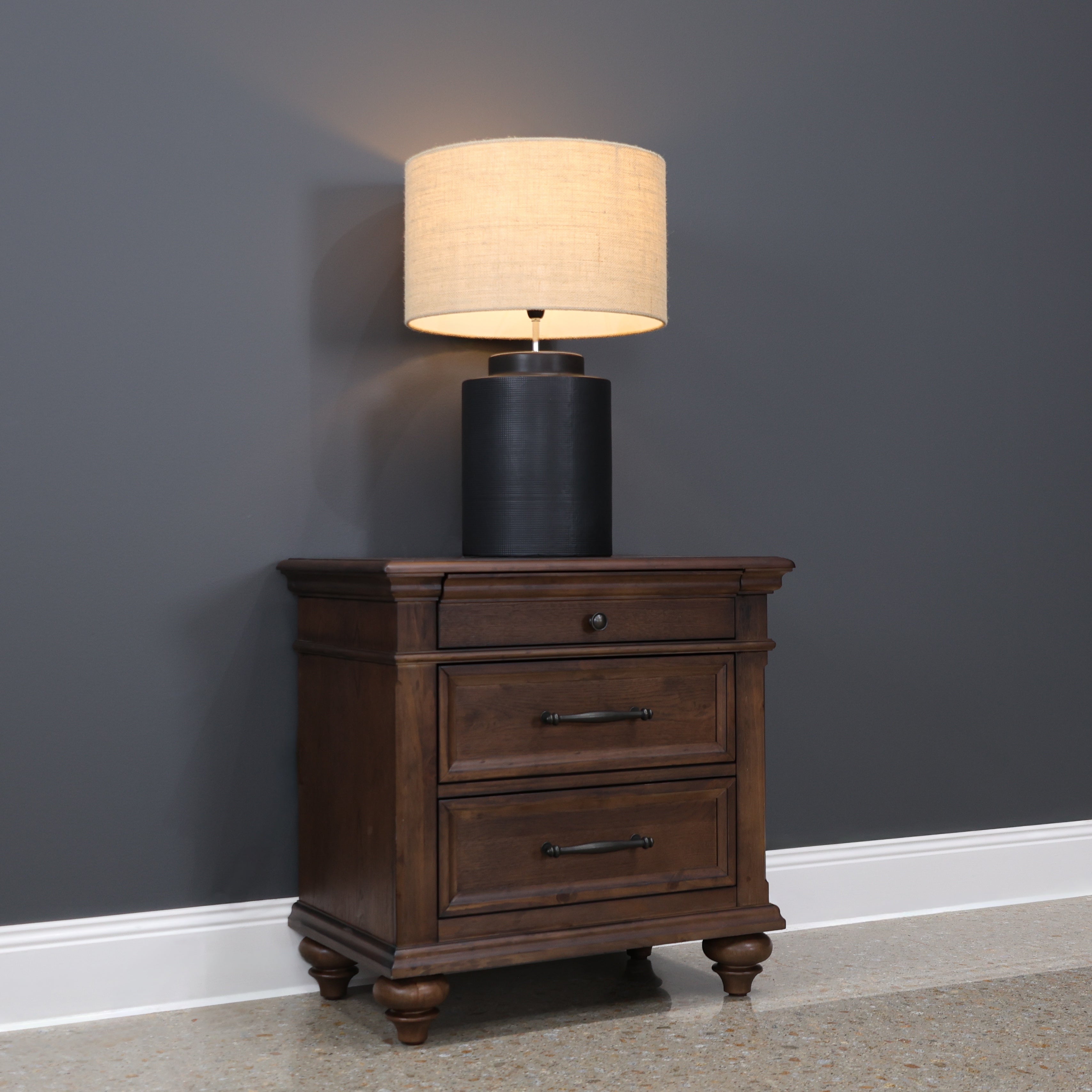 Melton Bedside - Dark Auburn