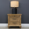 Melton Bedside Table - Golden Rustic Oak