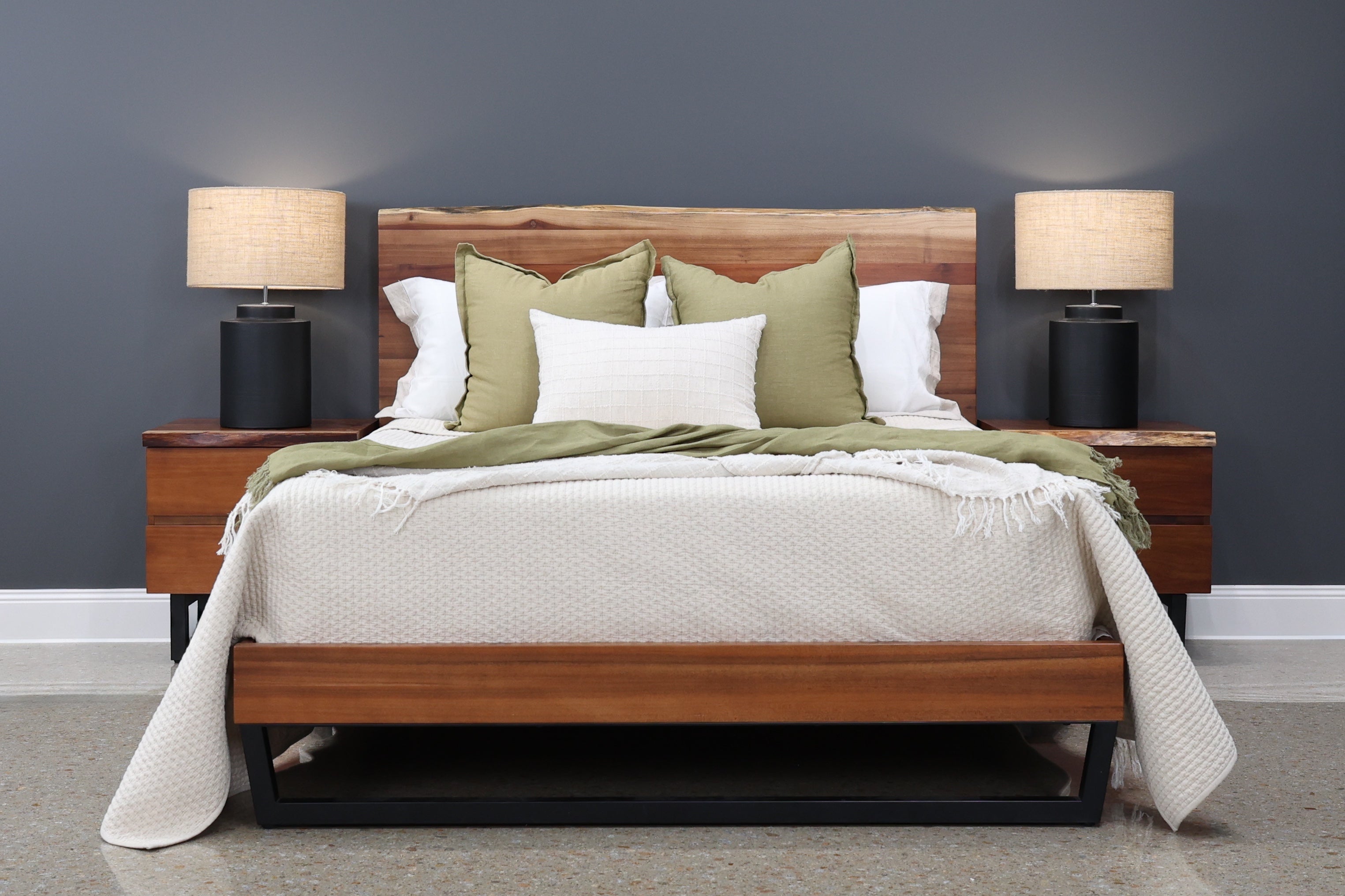 Dark Valley Bedside Table