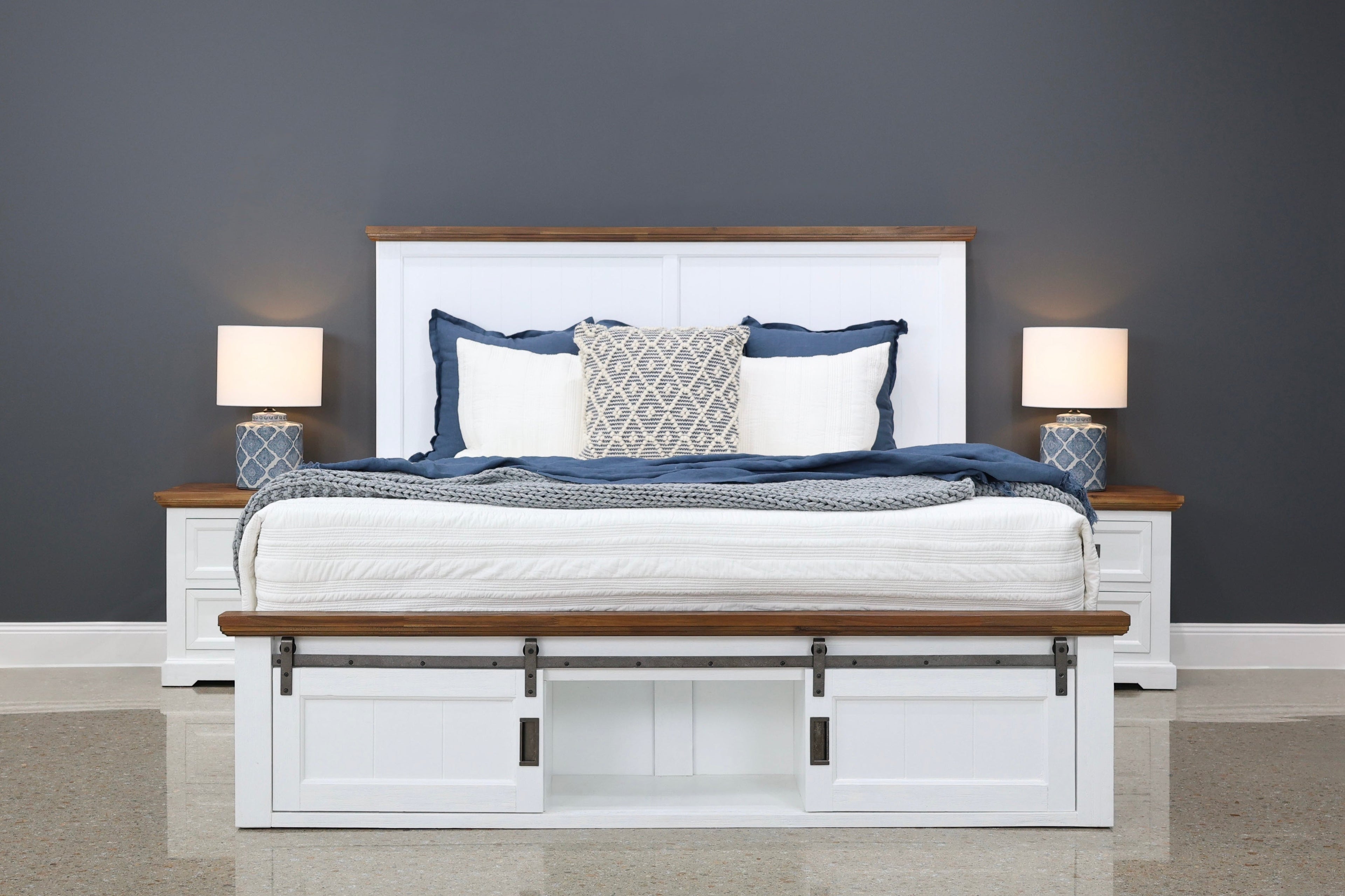 Provedore Two Tone Bedside Table